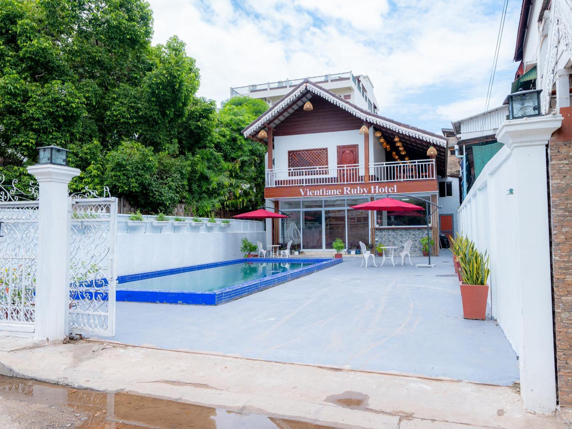 Vientiane Ruby Villa Hotel Exterior foto
