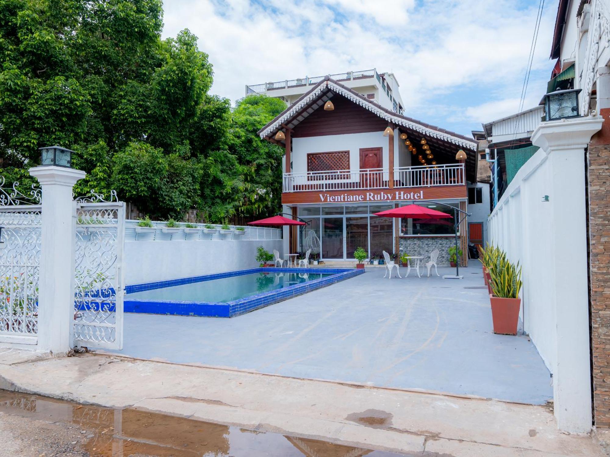 Vientiane Ruby Villa Hotel Exterior foto